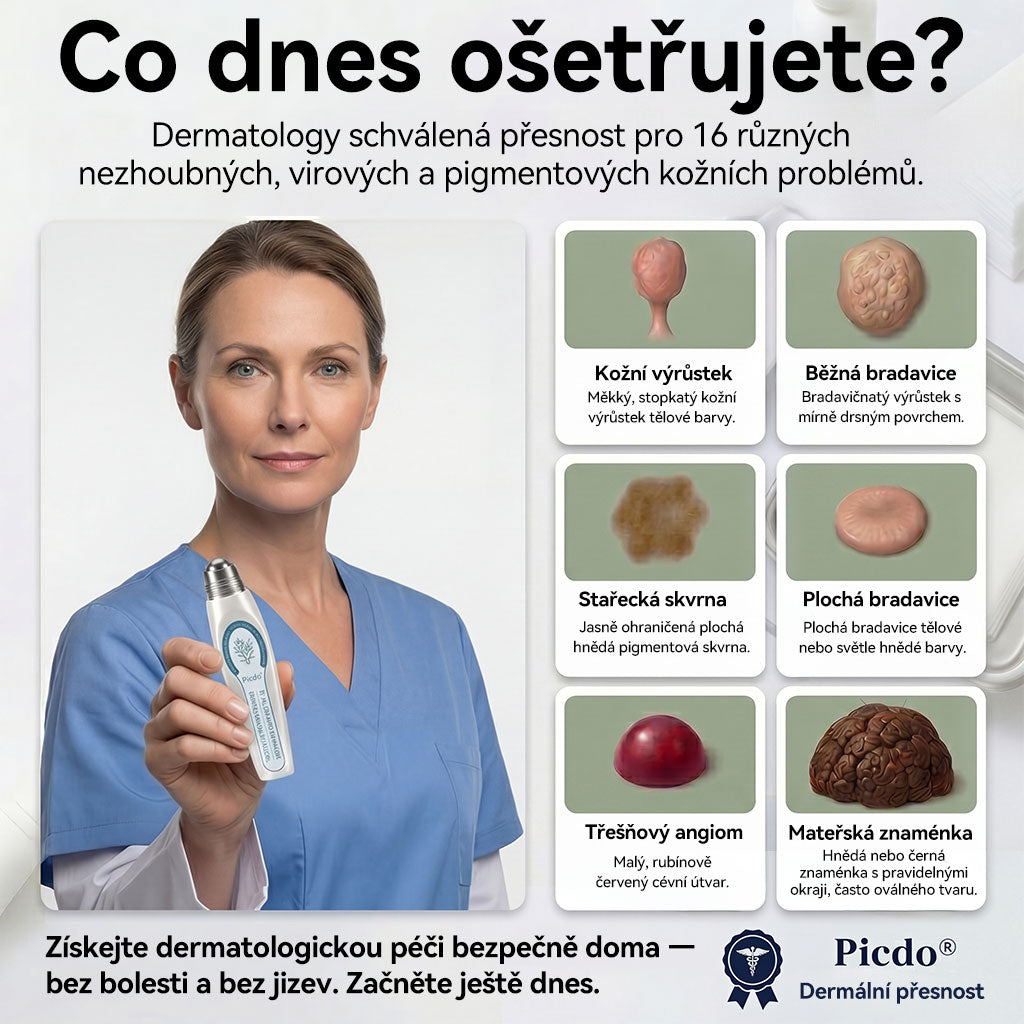 Oficiální značkový obchod |✅️👩‍⚕️𝐏𝐢𝒄𝒅𝒐® 7 dní Odstraňovač kožních skvrn a kožních výrůstků(Bezbolestný rollerball bez jizev)🌳
