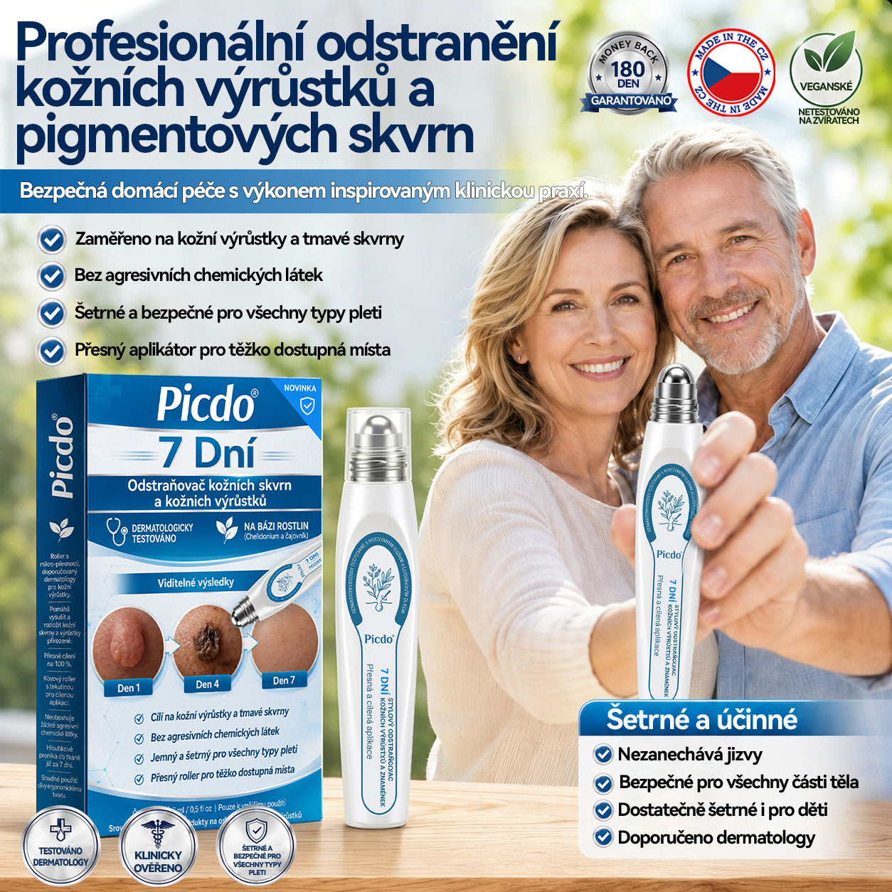 Oficiální značkový obchod |✅️👩‍⚕️𝐏𝐢𝒄𝒅𝒐® 7 dní Odstraňovač kožních skvrn a kožních výrůstků(Bezbolestný rollerball bez jizev)🌳